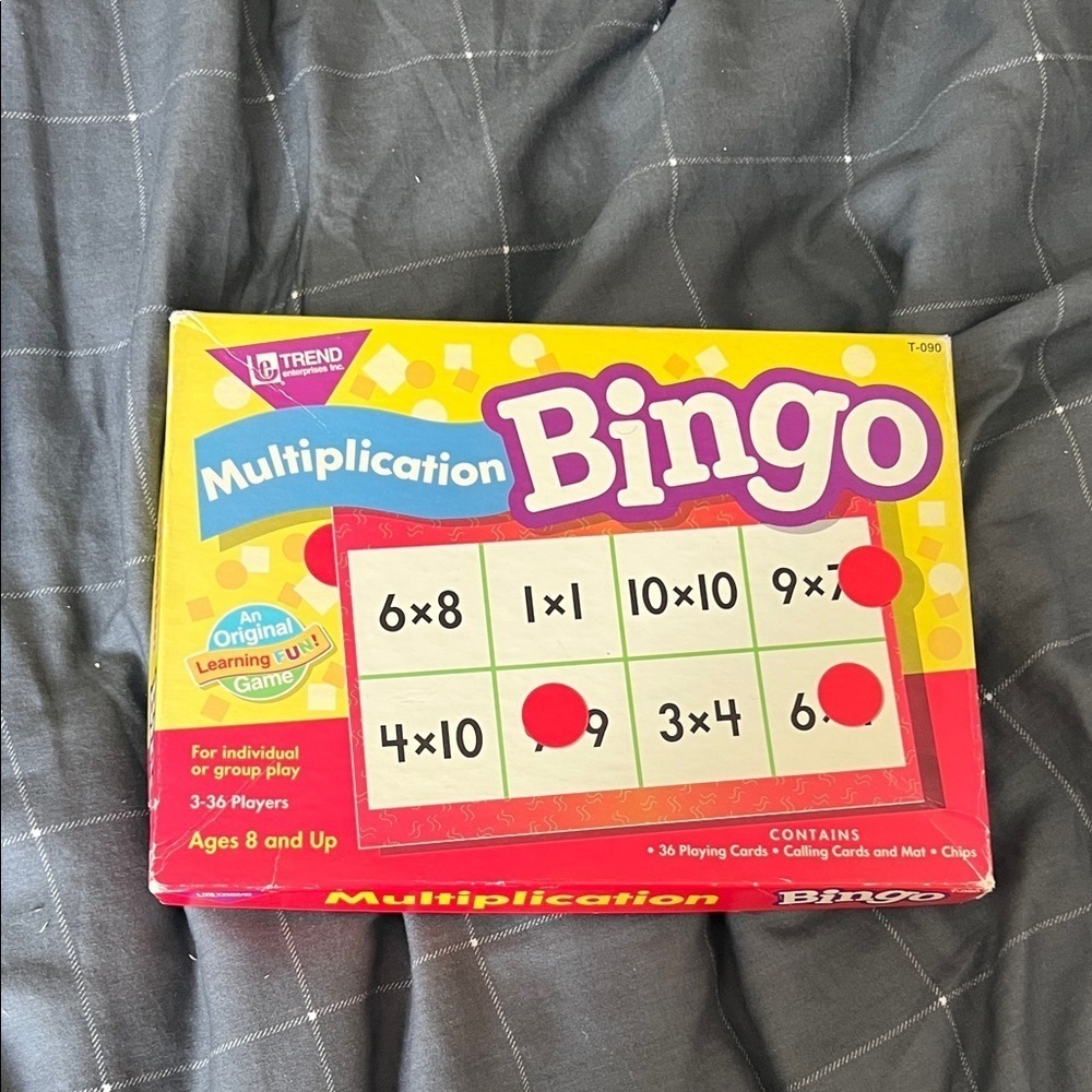 Trend Enterprises Multiplication Bingo Learning Game Complete Set